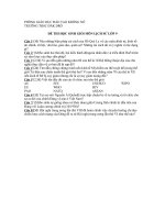 thi HS gioi huyen có dáp an