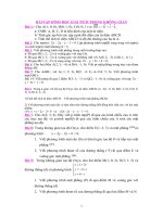 ÔN THI HÌNH HỌC GIẢI TÍCH TRONG KHÔNG GIANG