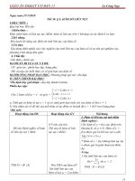 Giáo án đại số 11 từ tiết 58