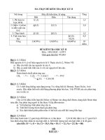 Ma trận- Đề thi HKII