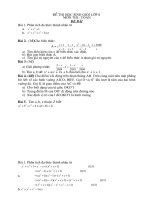 ĐỀ - ĐÁP ÁN HSG TOÁN 8-8