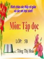 Tap doc ki dieu rung xanh - lop 4