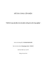 Thiết kế hệ thống cung cấp điện cho phân xưởng sản xuất công nghiệp Dương Ngọc Linh