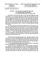 Công văn về việc phối hợp, tổ chức Đại hội CNVC, Hội nghị CBCC, Hội nghị NLĐ năm 2010