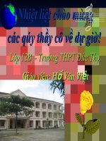 Bai giảng Địa lí 12-Tiết 19