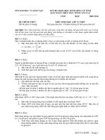 Đề MTCT môn sinh GiaLai