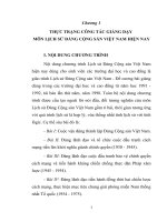 tiểu luận thực trạng công tác giảng dạy môn lịch sử Đảng CSVN hiện nay