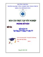 Kế toán tài sản cố định và đầu tư xây dựng cơ bản”