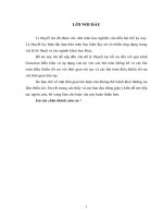 luậLý thuyết lọc tối ưu đối với quá trình Gaussian điều kiện và áp dụng của nó vào các bài toán thống kê và các bài toán điều khiển tối ưu với thời gian rời rạc và các bài toán điều khiển tối ưu với thời gian liên tục