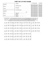 Phiếu + đáp án KT C5 lớp 12