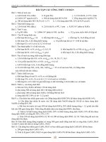 Bài tập các công thức và định luật cơ bản