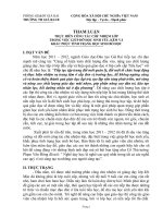 Tham luận về việc thực hiện công tác chủ nhiệm lớp trong việc giúp đỡ HS yếu, kém và khắc phục tình trạng HS bỏ học