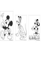 ảnh chuột mickey để bé tô màu