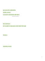 Đề tài thiết kế hệ thống xử lý nước thải chợ vĩnh tân, xã vĩnh tân, huyện vĩnh cửu tỉnh đồng na