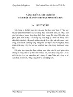 Sáng kiến kinh nghiệm:Cách đặt đề toán cho HS Tiểu học