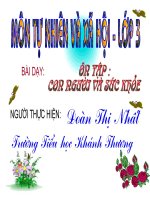 TNXH lop 3«in tap con nguoi va suc khoe