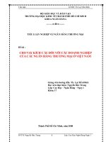 Tiểu Luận: Cho Vay Kích Cầu Đối Với Các Doanh Nghiệp Của Các Ngân Hàng Thương Mại Ở Việt Nam