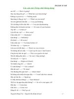 Các câu nói Tiêng Anh thông dụng