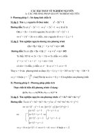 HỆ THỐNG BÀI TẬP LIÊN QUAN ĐẾN NGHIỆM NGHUYE