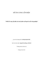 Thiết kế cung cấp điện cho một phân xưởng sản xuất công nghiệpNguyễn HỮu Quân