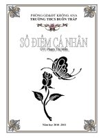 bìa sổ điểm ca nhân