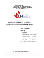 Thiết kế nhà máy cà phê hòa tan