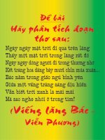PHÂN TÍCH ĐOẠN THƠ SAU TRONG BÀI 