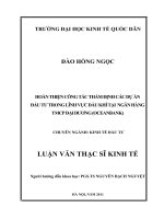 Luận văn thạc sỹ - Hoàn thiện công tác thẩm định các dự án đầu tư trong lĩnh vực dầu khí tại Ngân hàng TMCP Đại Dương (OCEANBANK)