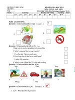 ĐỀ KIỂM TRA CUỐI HỌC KỲ II lớp5  2015