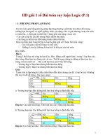 HƯỚNG DẪN GIẢI TOÁN SUY LUẬN LOGIC