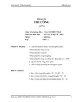 Mẫu đồ án tốt nghiệp  phần thi công  theo cách làm của thầy Cao Thế Trực