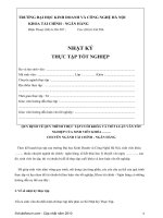 trình tự viết báo cáo thực tập tốt nghiệp chuyên ngành tài chính ngân hàng HUBT