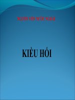 Thuyết trình NGUỒN VỐN NƯỚC NGOÀI KIỀU HỐI