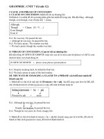 Một số cách chuyển mệnh đề chỉ sự nhượng bộ sang cụm từ .