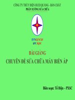 bài giảng chuyên đề sửa chữa máy biến áp
