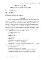 Thiết kế cung cấp điện chung cư 25 tầng