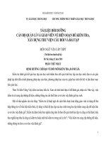 TÀI LIỆU TẬP HUẤN RA ĐỀ MÔN VĂN