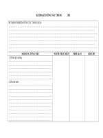 mẫu sổ kế hoạch công tác tháng