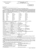 2 đề thi thử Đại học môn Tiếng Anh và đáp án tham khảo