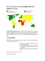 Bản đồ chỉ số HDI