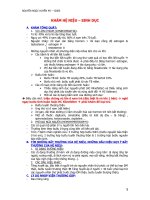 Khám hệ niệu sinh dục