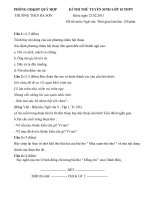 Đề thi thử tuyển sinh vào lớp 10 năm 2011