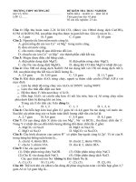 bài kiểm tra trắc nghiệm số 3