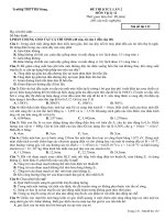 Đề thi vật lý - Hà Trung lan 2 - 2011