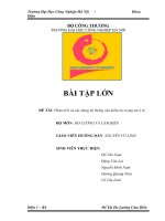 ĐỀ tài phân tích và xây dựng hệ thống cân kiểm tra trọng tải ô tô