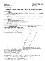 Giáo án Toán 9 - tuần 13
