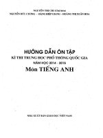 Tài liệu ôn tập tiếng Anh THPT Quốc gia 2015