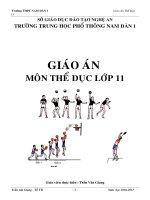 Giáo Án TD11 Hk1