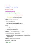 Các thì trong tieng anh