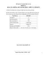 Bài tập lớn : Kỹ thuật điện cao áp